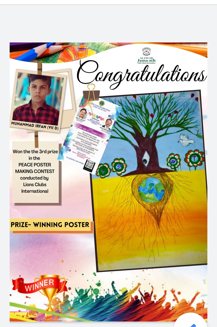 Peace Poster Making Contest by Lions club